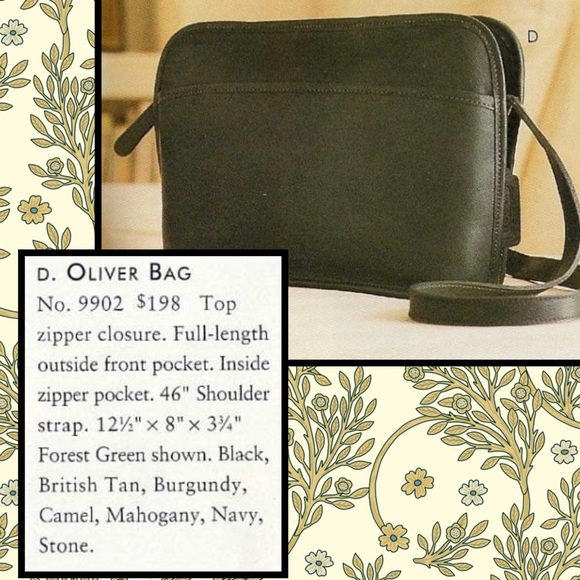 ❤️SOLD❤️Vintage Coach Forest Green Oliver Bag 9902 - Picture 9 of 9